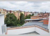 Pronájem nadstandardního půdního bytu 2kk s galerií a velkou terasou s výhledem v centru Brna